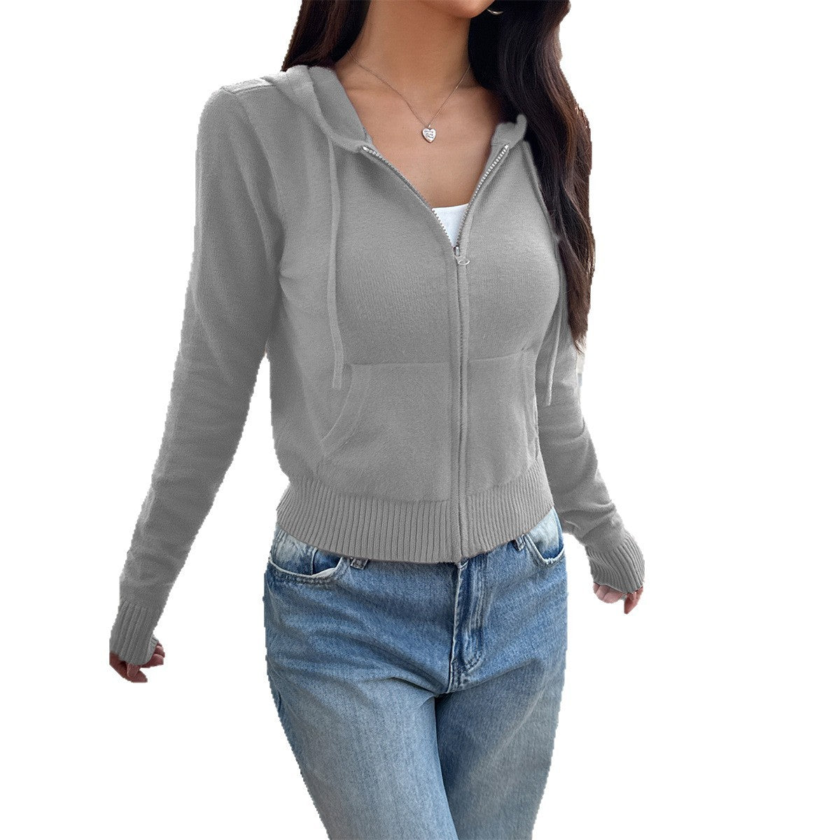 Women's Hooded Wool Coat Sweatshirt