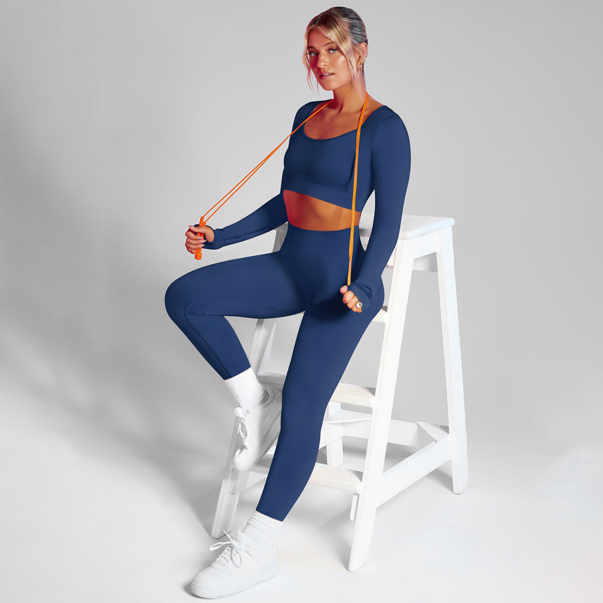 Women's High Waist Hip Lifting Tights Fitness Top Suit
