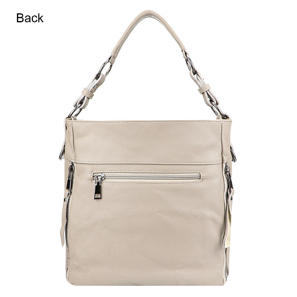 Large Capacity Genuine Leather Tote Shoulder  Fashion Messenger Bag