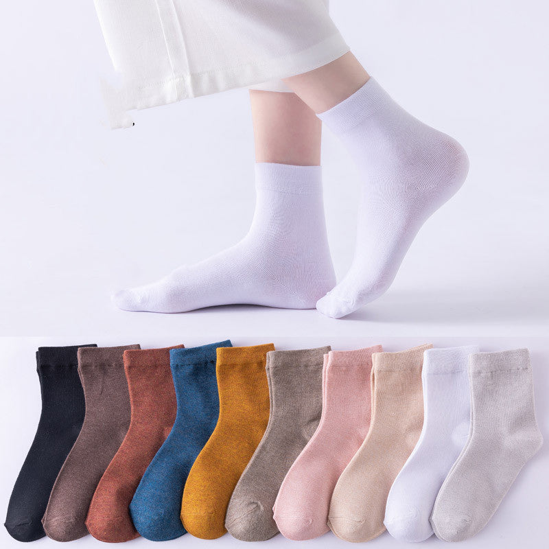 White Ladies Summer Thin Deodorant Sweat-absorbent Black Stockings