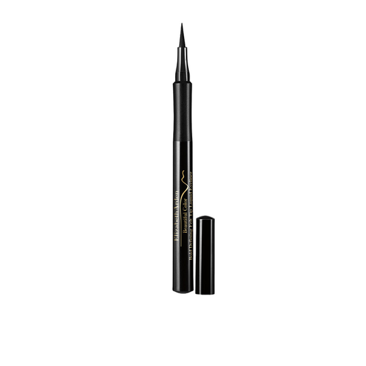 Elizabeth Arden, Beautiful Color, Waterproof, Bold Defining Felt Tip, Long Wearing, Liquid Eyeliner, 12, Seriously Black, 12 ml *Tester