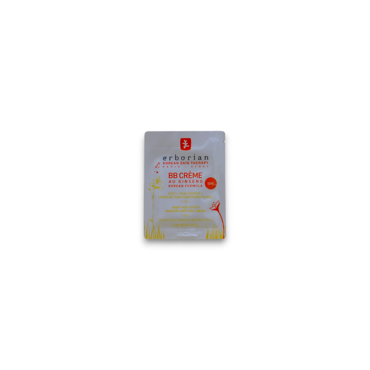 Erborian, Erborian, BB Cream, Dore, SPF 20, 1.5 ml *Sample