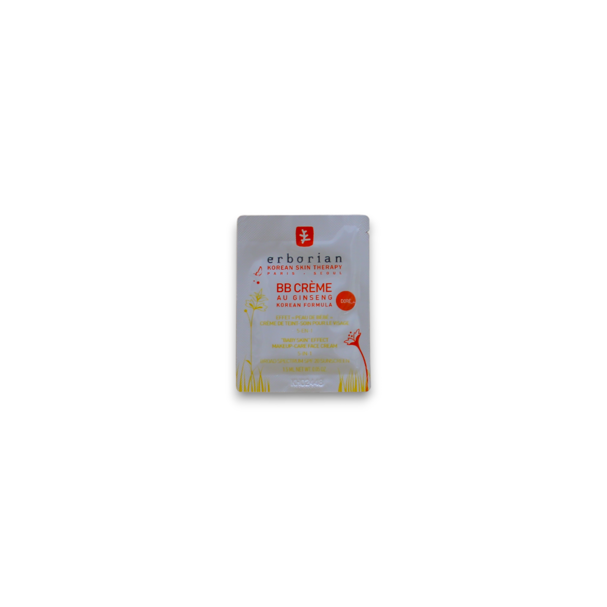 Erborian, Erborian, BB Cream, Dore, SPF 20, 1.5 ml *Sample