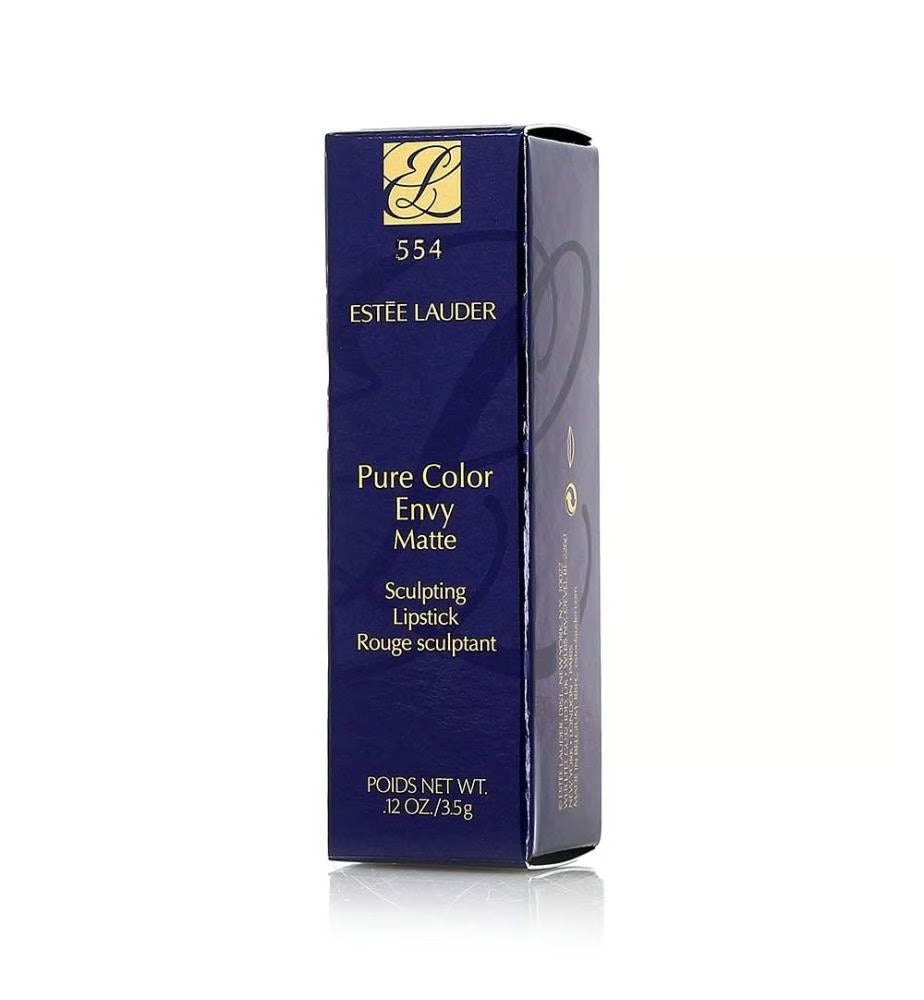 Estee Lauder, Pure Color Envy - Matte, Cream Lipstick, 554, Deep Secret, 3.5 g