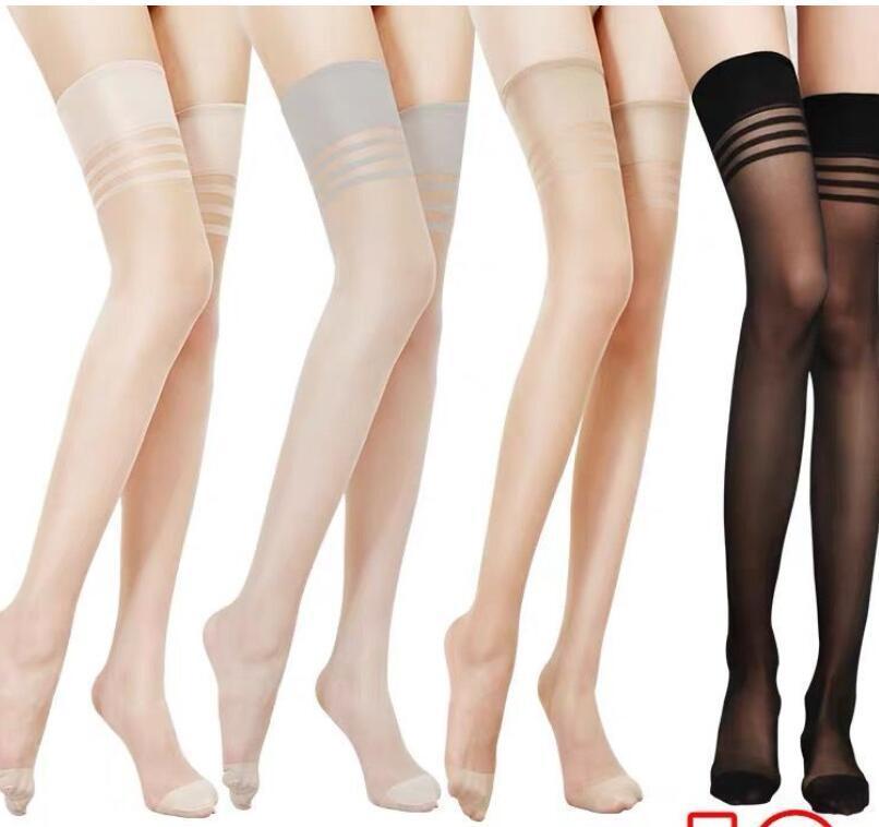 Long Stockings Women's Mid-length Summer Ultra-thin Anti-snagging Flesh Color Thigh High Socks
