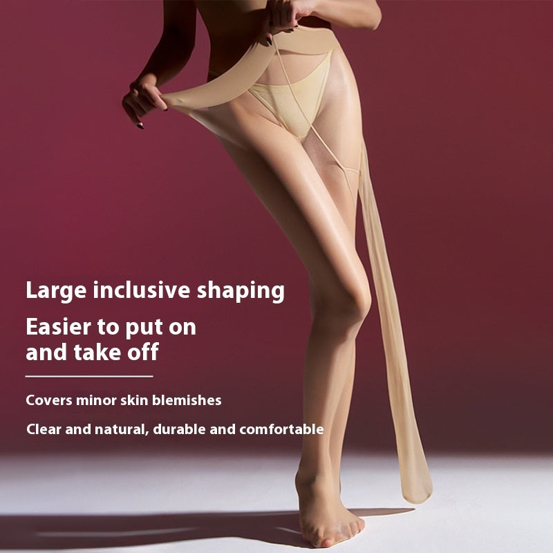 High Density Silk Stockings Silky Invisible Fully Transparent U-shaped Crotch Pantyhose