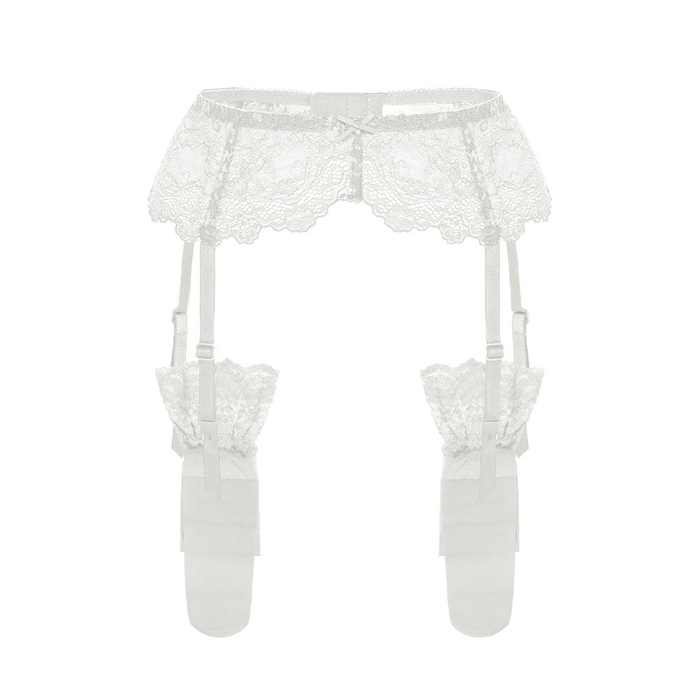 Lace Garter Vintage With Leg Ring Clipped Button Stockings One Non-slip