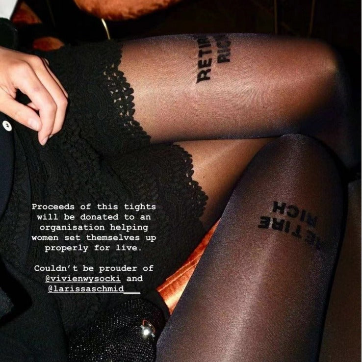 Summer Black Thin Style Ribbon Letter Flocking Stockings