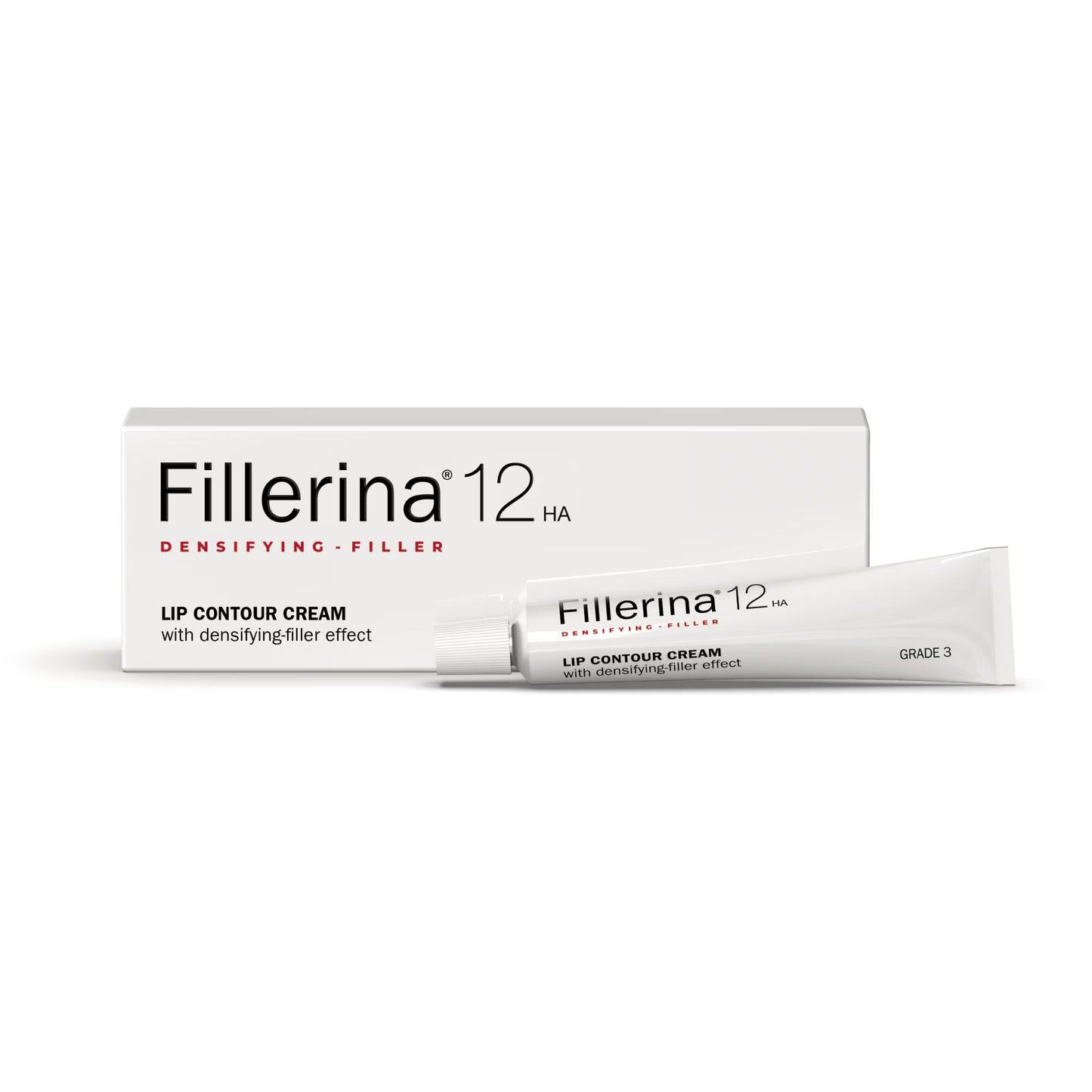 Labo, Fillerina 12HA Densifying Filler Grade 3, Hydrate & Firm, Cream, For Lips Contour, 15 ml