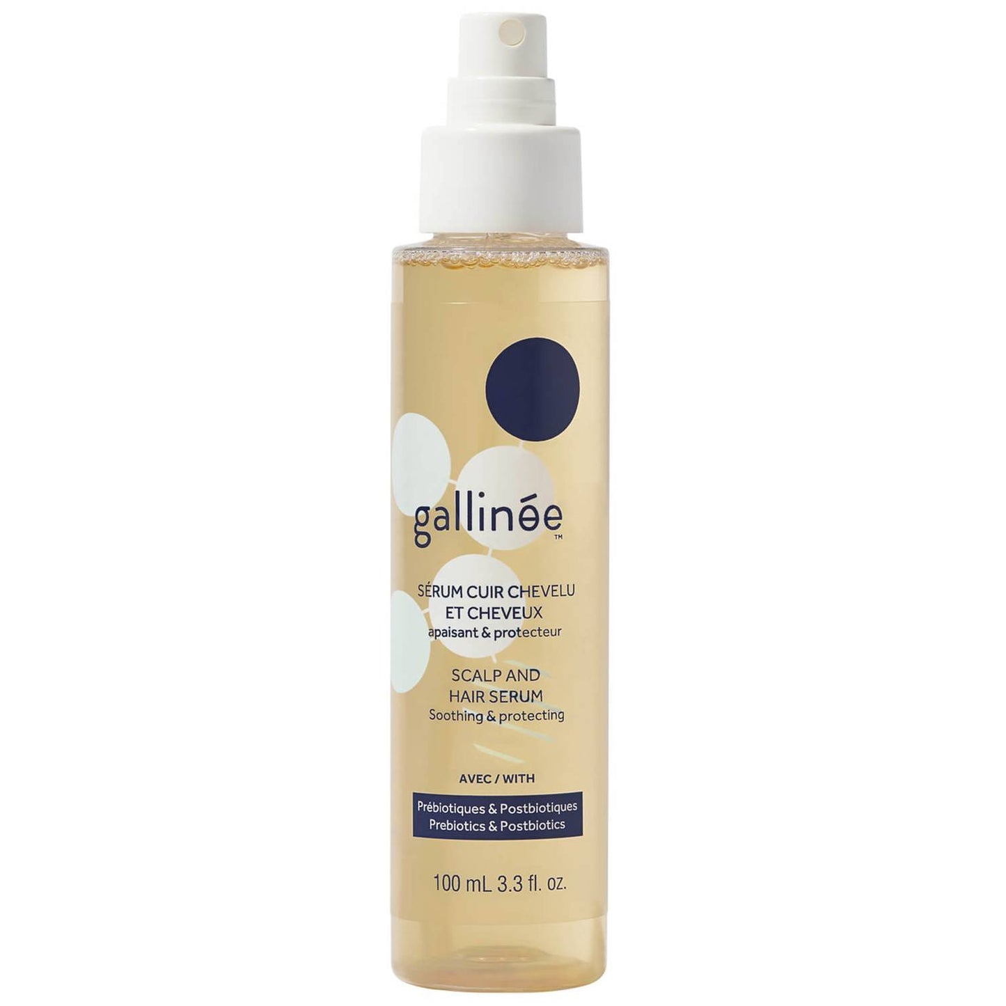 Gallinee, Hair Care, Prebiotics & Postbiotics, Hair Serum, Soothing, 100 ml *Tester