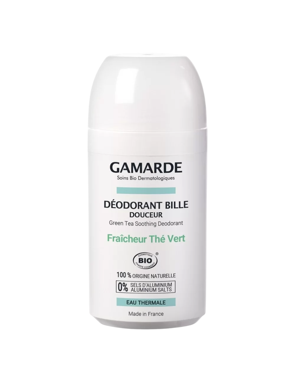 Gamarde, Gamarde, Bio, Anti-Perspirant, Green Tea, Deodorant Roll-On, For Women, 50 ml