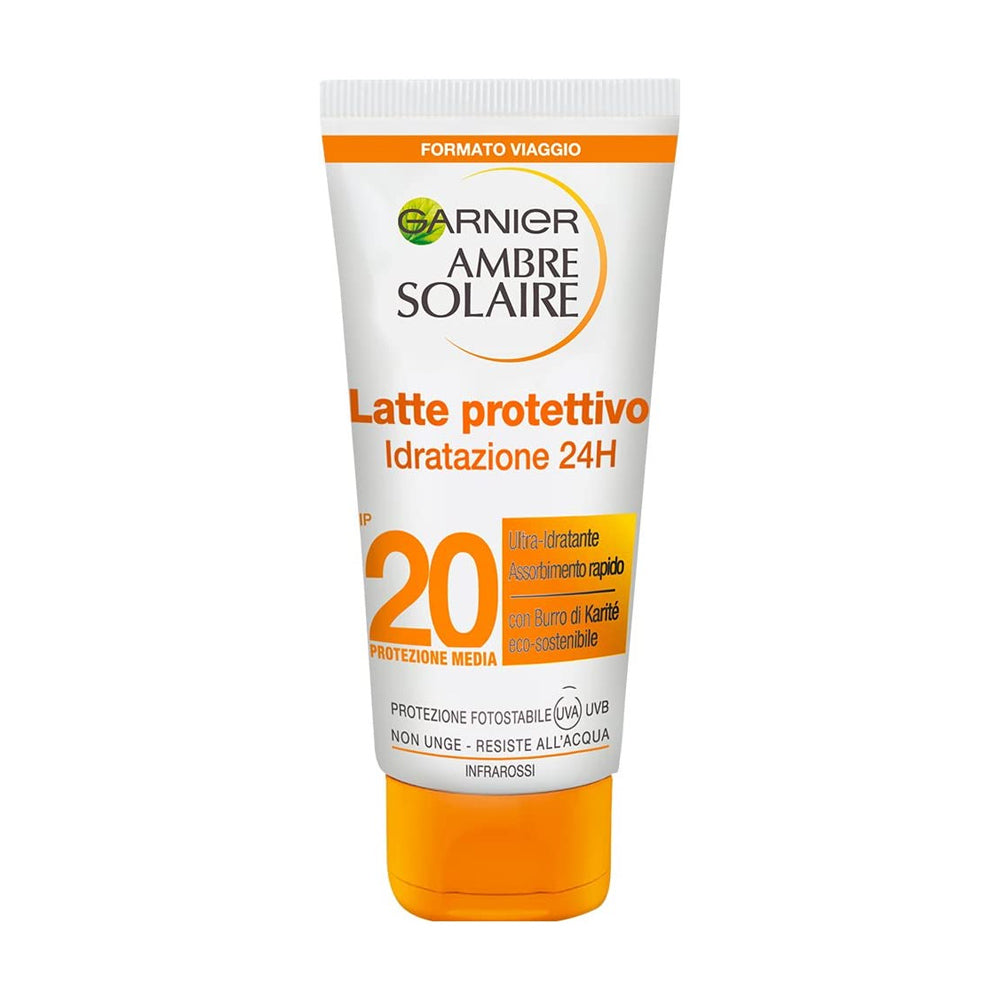 Garnier, Ambre Solaire - Latte Protettivo, Protection From The Elements, Sunscreen Lotion, SPF 20, 50 ml