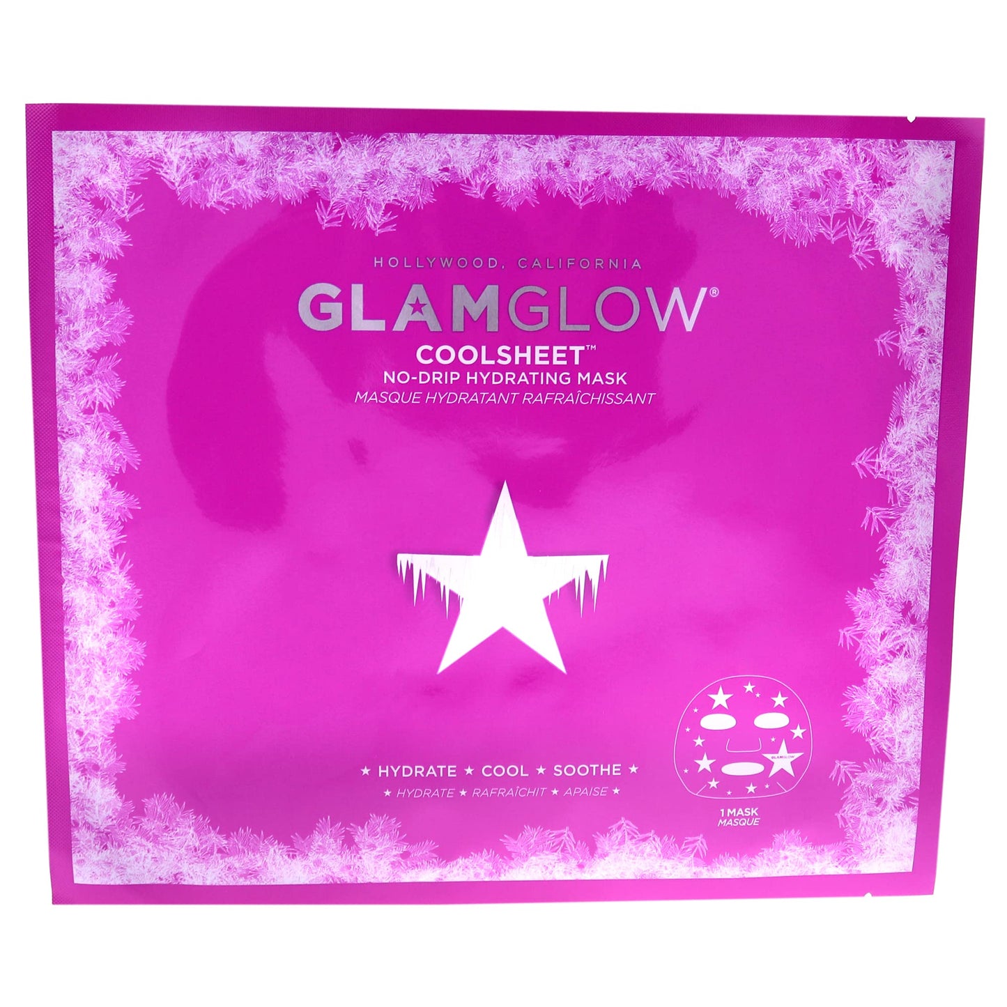 GlamGlow, No-Drip, Hydrating, Sheet Mask, For Face g