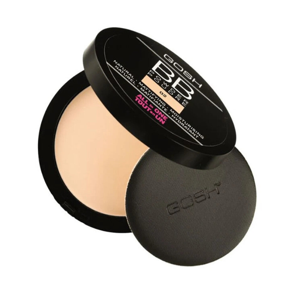 Gosh, All in One, Mattifying, BB Powder, 02, Sand, 6.5 g
