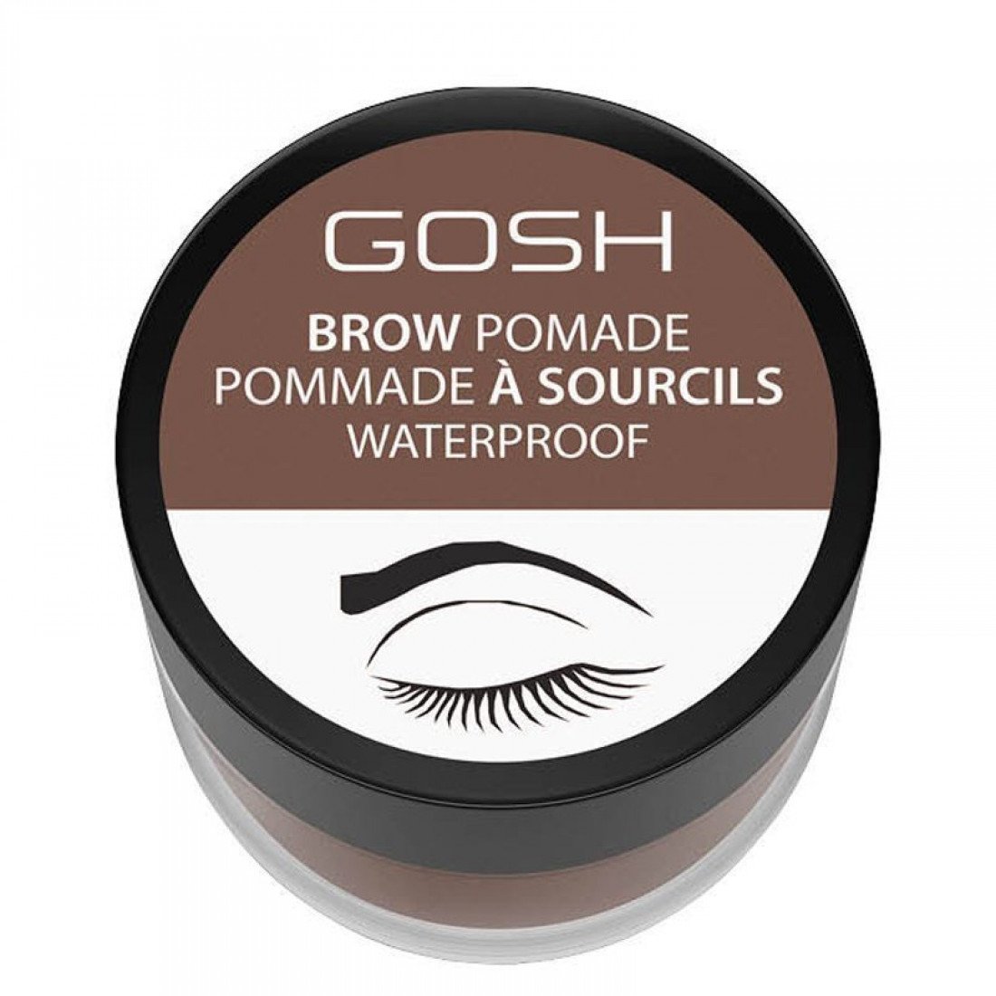 Gosh, Gosh, Waterproof, Eyebrow Pomade, 002, Greybrown, 4 ml