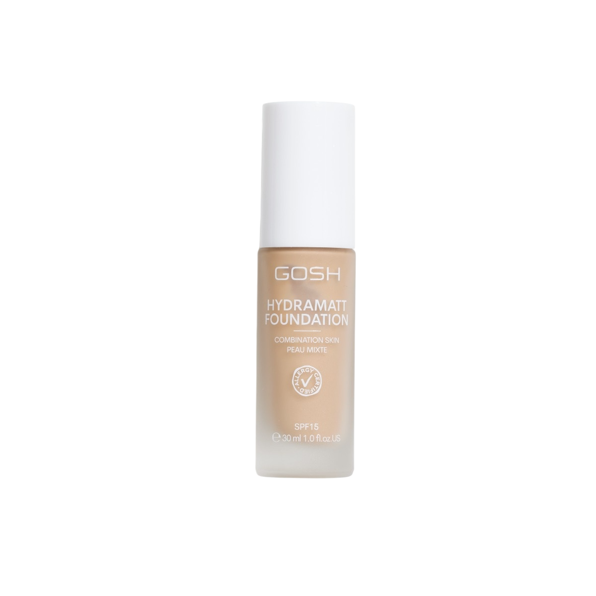 Gosh, Hydramatt, Vegan, Matte, Liquid Foundation, 010N, Light Dark, SPF 15, 30 ml