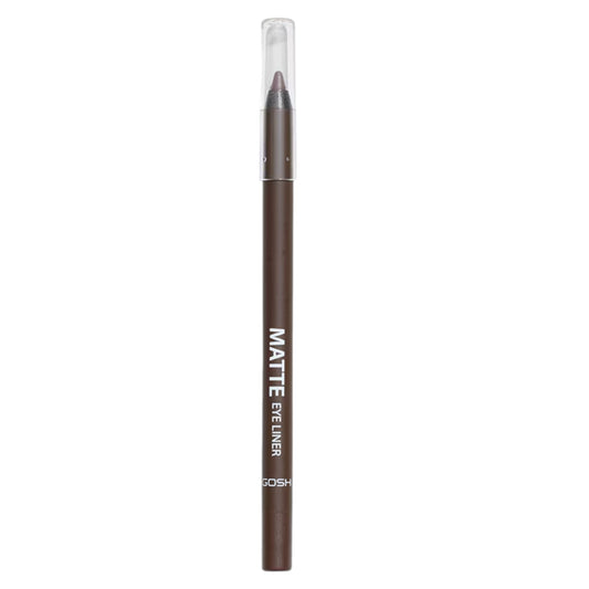 Gosh, Matte Eye Liner, Vegan, Eye liner pencil, Matte, Liquid Eyeliner, 014, Chocolate Brown, 1.2 g