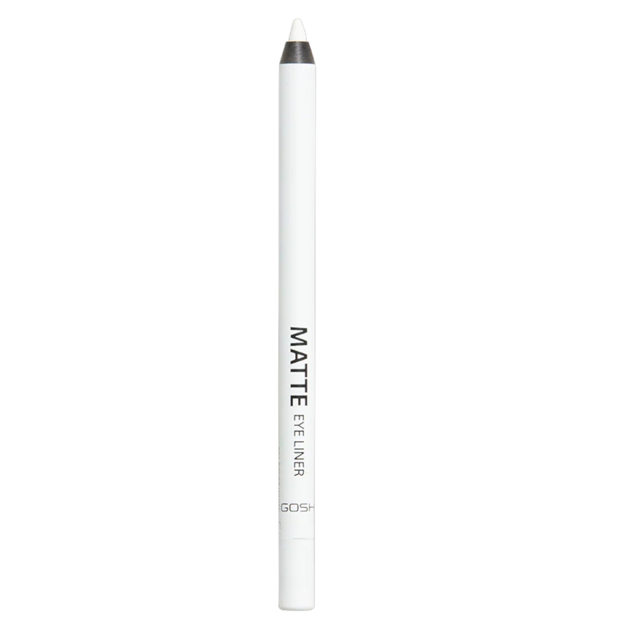 Gosh, Matte Eye Liner, Vegan, Eyeliner Pencil, Matte, Liquid Eyeliner, 001, Dover White, 1.2 g