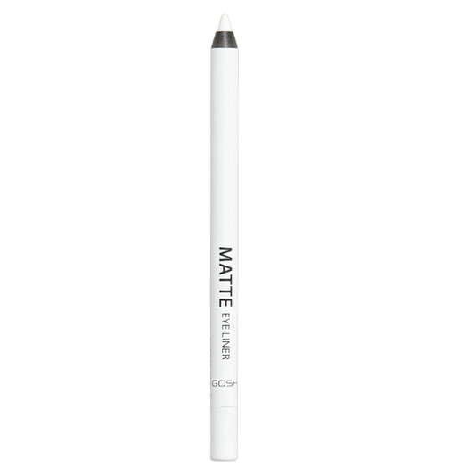 Gosh, Matte Eye Liner, Vegan, Eyeliner Pencil, Matte, Liquid Eyeliner, 001, Dover White, 1.2 g