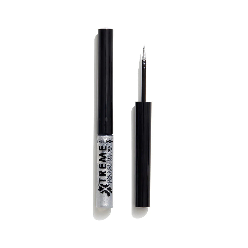 Gosh, Xtreme, Waterproof, Liquid Eyeliner, 004, Silver, 1.7 ml *Tester