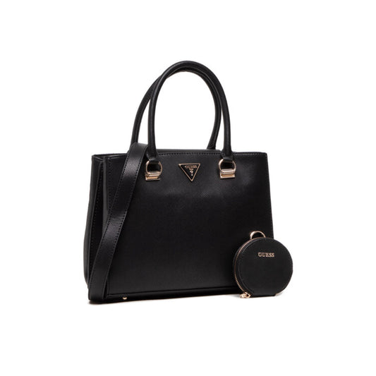 Guess, Alexie, Synthetic Leather, Textile Bag, Black, HWVG84, For Women, 27 x 23 x 11 cm