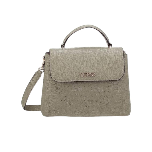 Guess, Amara, Synthetic Leather, 4G Logo, Textile Crossbody Bag, Sage, SG849318, 34 x 29 x 11 cm, For Women