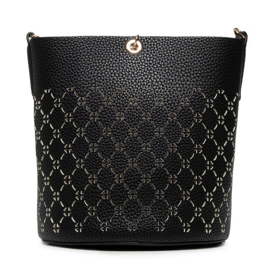 Guess, Amara, Synthetic Leather, Textile Backpack, Black, XG849301, For Women, 18/21 x 20 x 14 / 14/18 x 17.5 x 6.5 cm