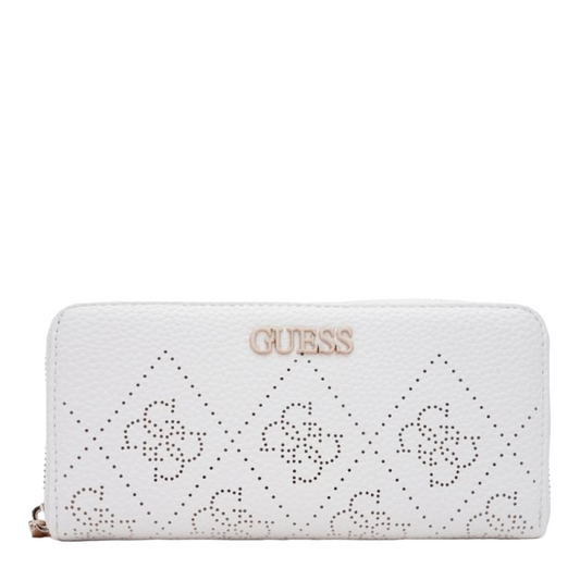 Guess, Amara, Textile Wallet, Logo Detail, SWSG6995460, White, For Women