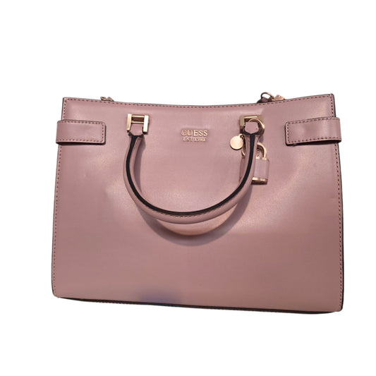 Guess, Atene, Synthetic Leather, Textile Bag, Biscuit, HWVS8419060WML, For Women, 20 x 25 x 5 cm