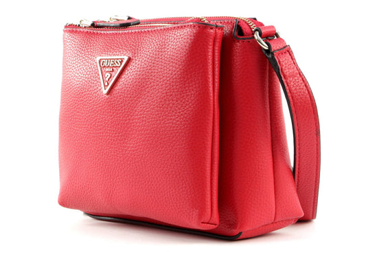 Guess, Becca, Textile Crossbody Bag, Red, For Women