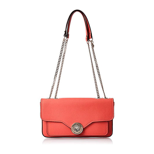 Guess, Belle, Convertible Xbody Flap, Textile Crossbody Bag, Coral, For Men