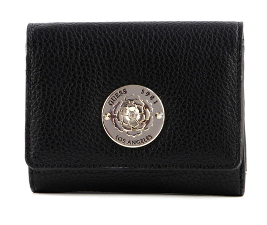 Guess, Belle, Textile Wallet, Small, Black, For Women