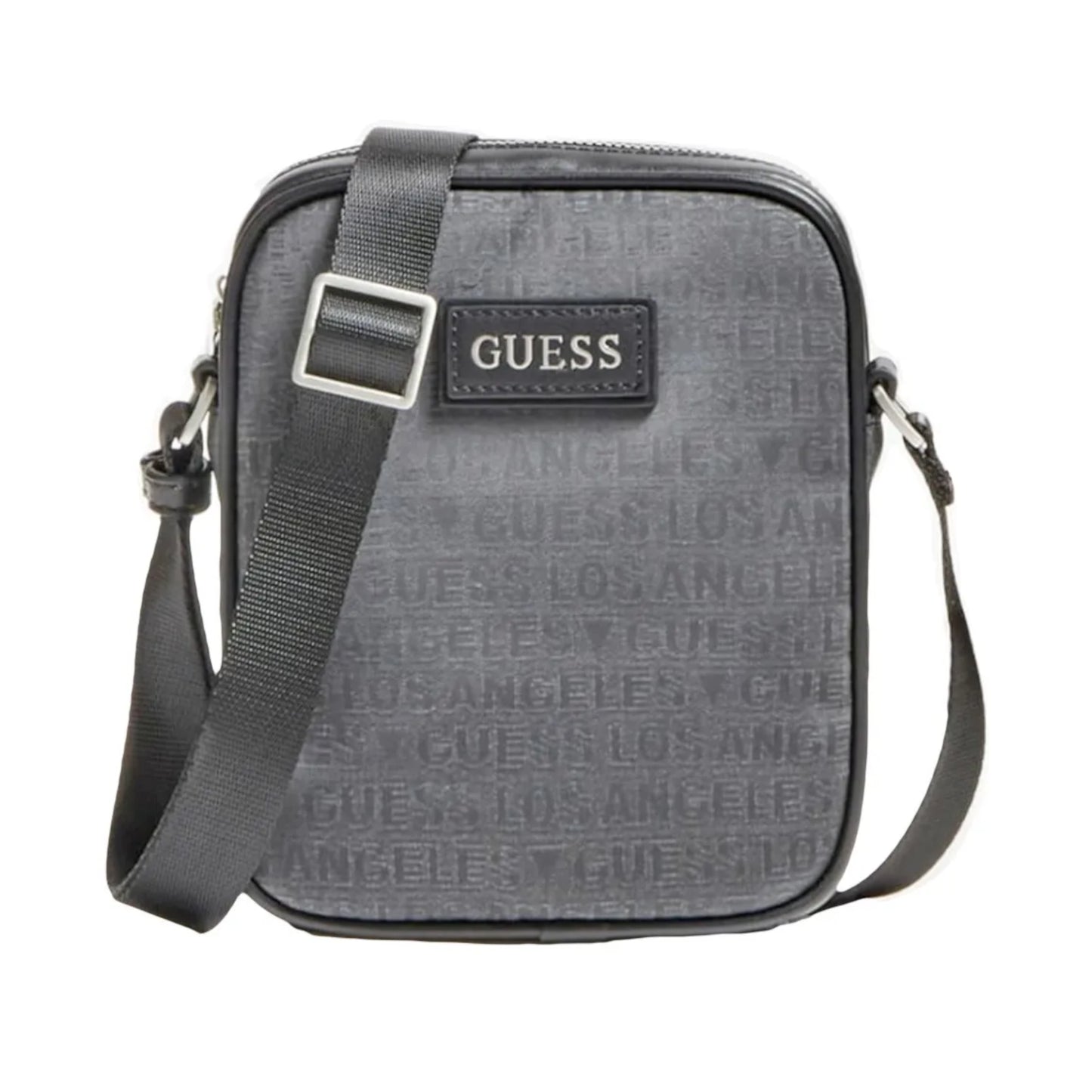 Guess, Dan, Document Holder, Textile Crossbody Bag, Black, HMDLJCP0317, For Men