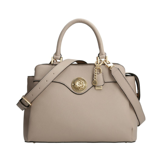 Guess, Dayane, Polyurethane, Textile Bag, Mushroom, HWVS79 68070, For Women, 24 x 32.5 x 11 cm