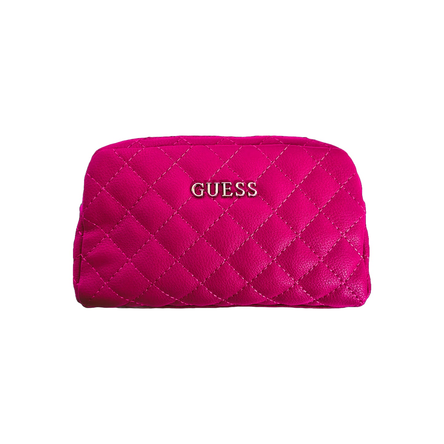 Guess, Earlene, Polyester, Textile Bag, Double Zip, Pink, For Women, 10 x 18 x 7.5 cm