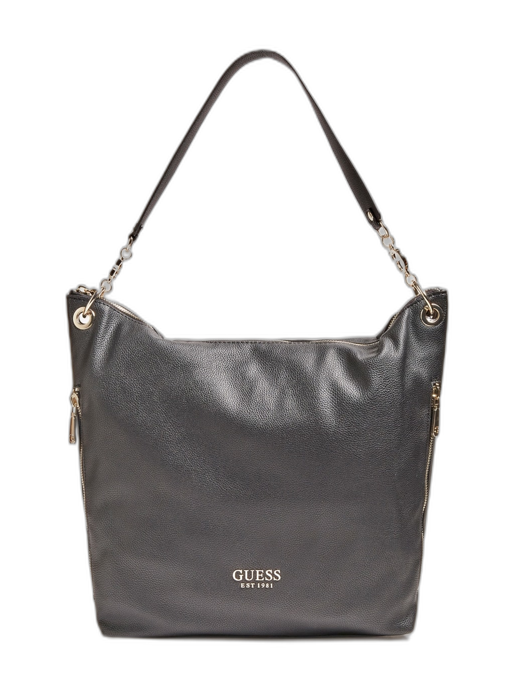 Guess, G Chain, Textile Bag, Black, For Women