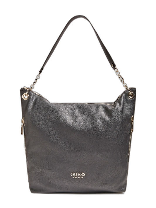 Guess, G Chain, Textile Bag, Black, For Women