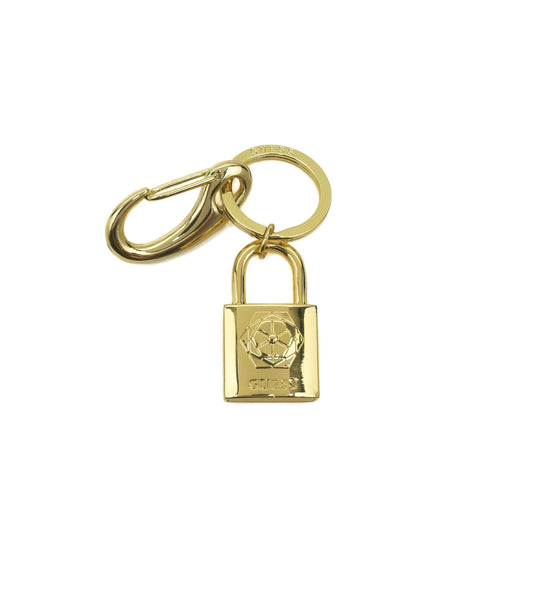 Guess, Guess, Lock, Metal Keyring, RW7421 P2201, Gold