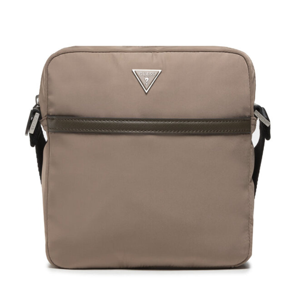 Guess, Guess, Nylon And Leather, Textile Crossbody Bag, HMCERN, 21.5 x 21.5 x 6.5 cm, For Women