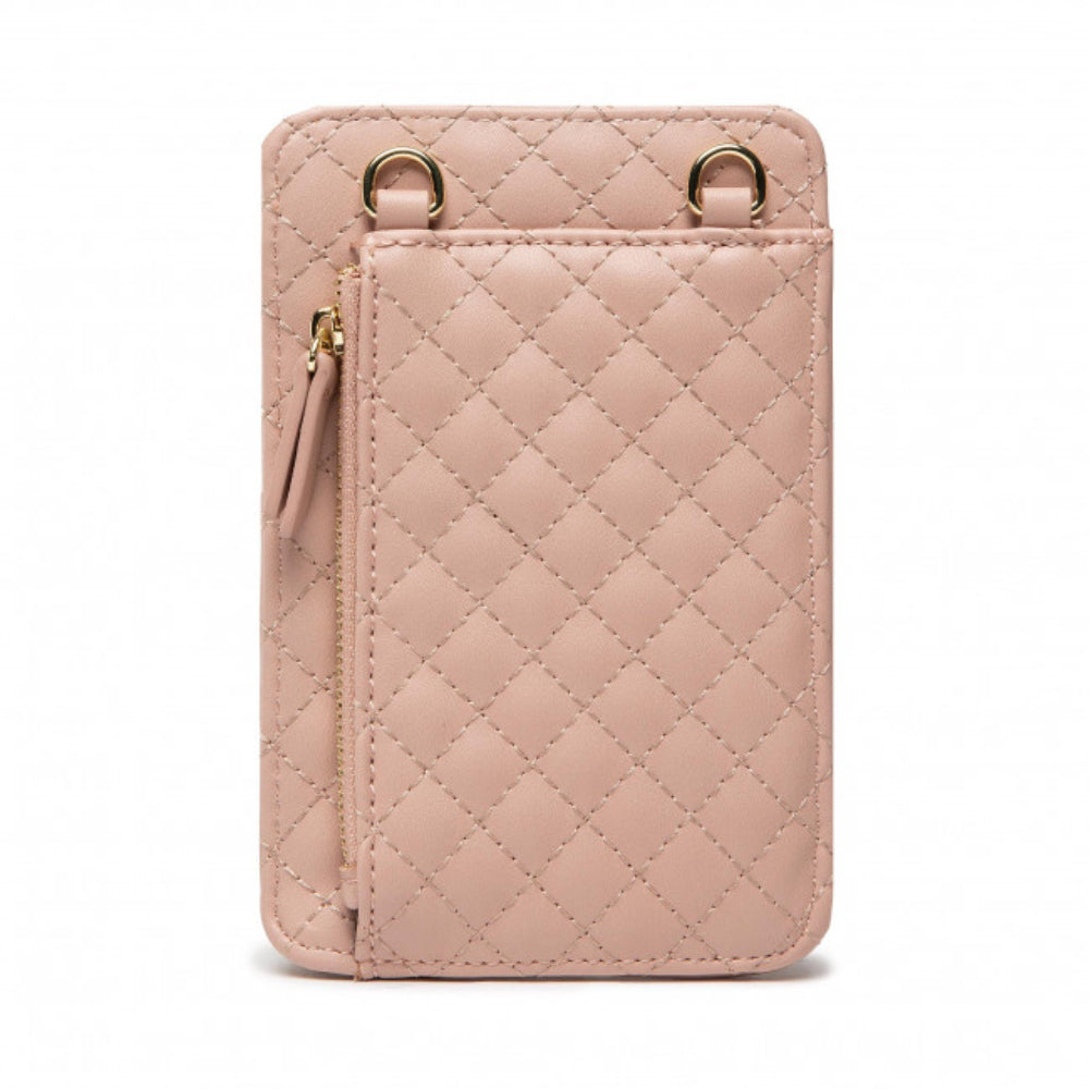 Guess, Guess, Synthetic Leather, Textile Bag, Pouch Phone, Pink, PW1510P2301, For Women, 11 x 16.5 x 1.5 cm