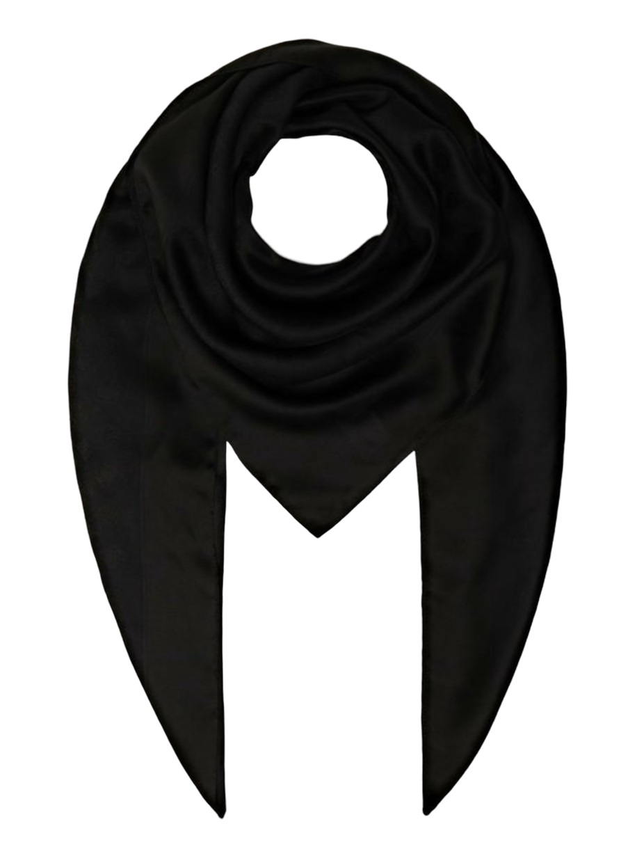 Guess, Helaina Kefiah, Textile Scarf, Black, 4G Logo, AW8850 POL03, 135 x 135 cm, For Women