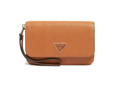 Guess, Laurel, Textile Bag, Phone Organizer, Light Cognac, SWZG85, For Women, 12 x 19.5 x 5.5 cm