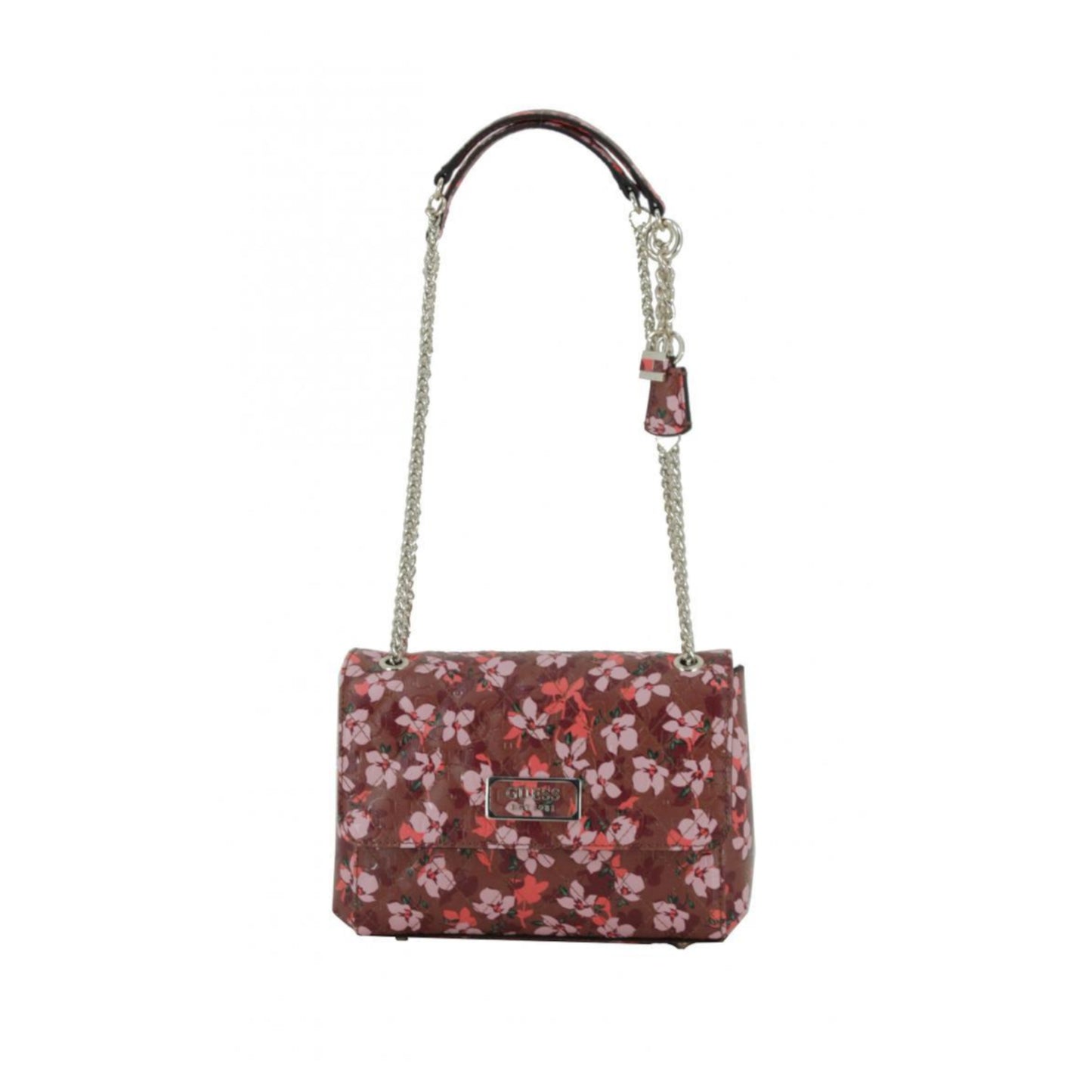 Guess, Lola, Synthetic Leather, Textile Crossbody Bag, Floral, SF787421, For Women