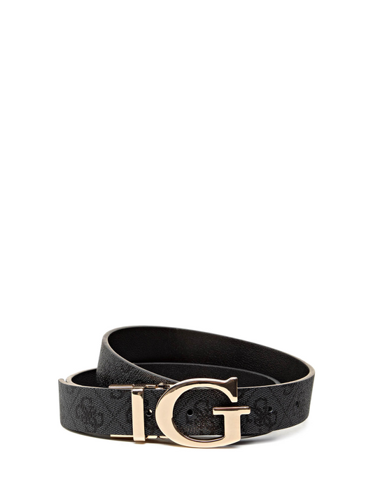 Guess, Mika, Double-Sided Model, Textile Belt, Gray, For Women, Size M