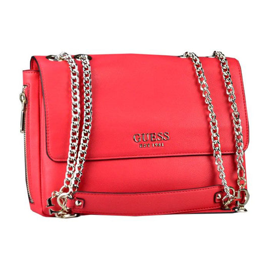 Guess, Naya, Textile Crossbody Bag, Red, For Women