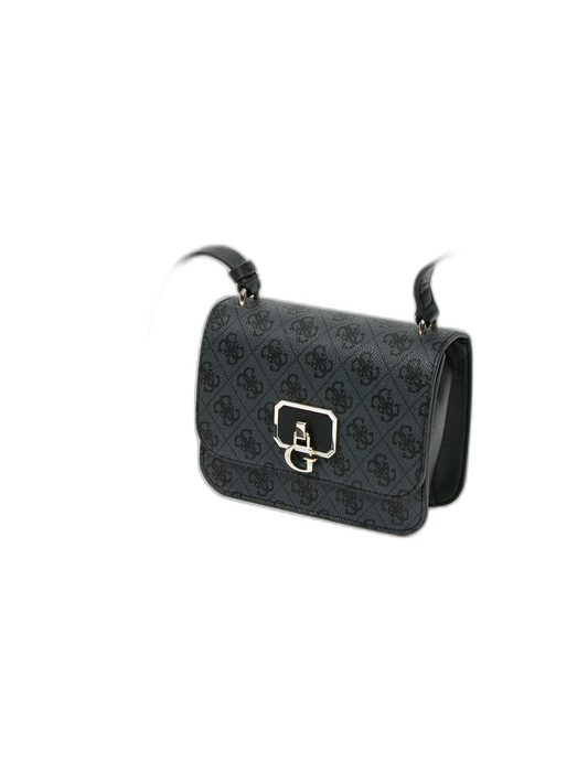 Guess, Coal, Textile Crossbody Bag, Black, 79780, 18.5 x 14.5 x 7 cm, For Women