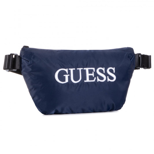 Guess, Quatro, Textile Fanny Pack, Blue, 19/28.5 x 17 x 4 cm, For Men