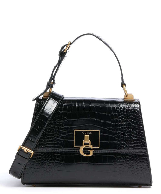 Guess, Stephi, Synthetic Leather, Textile Bag, Black, HWCB7875200, For Women, 27 x 19 x 10 cm