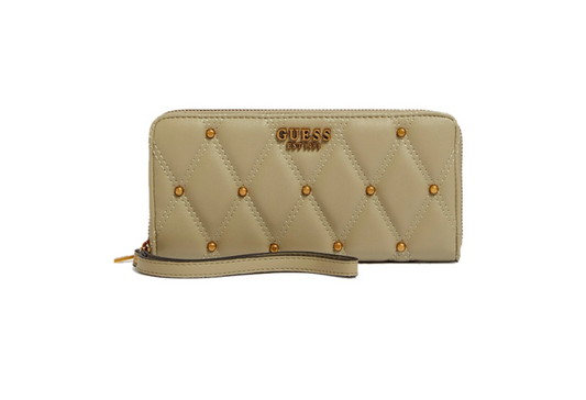 Guess, Triana, Textile Wallet, SLG Large Zip, SWQS8553460, Green, For Women