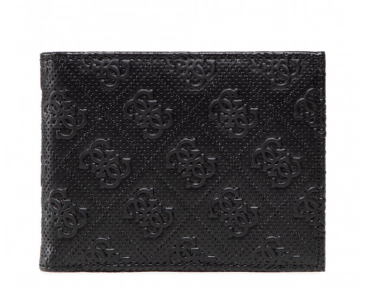 Guess, Vezzola, Textile Wallet, Logo Detail, SMESCHLEA20, Black, For Men